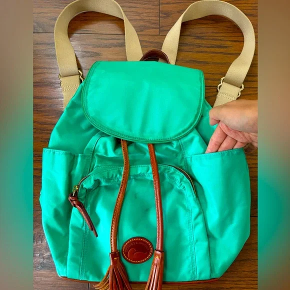 Dooney and Bourke Nylon Backpack Light Green - Picture 13 of 16